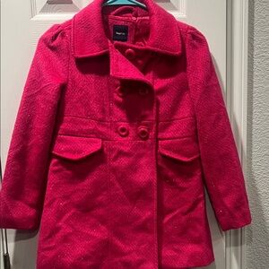GAP Kids' Bright Pink Pea Coat